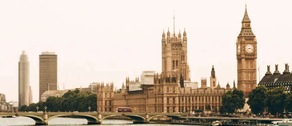 London skyline of Big Ben